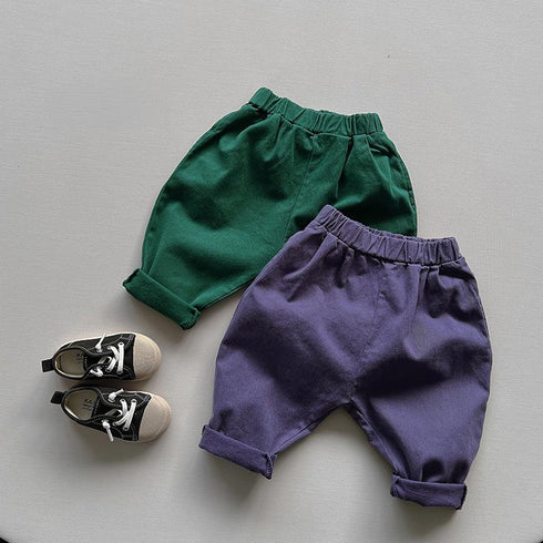 Thin velvet warm wide leg pants